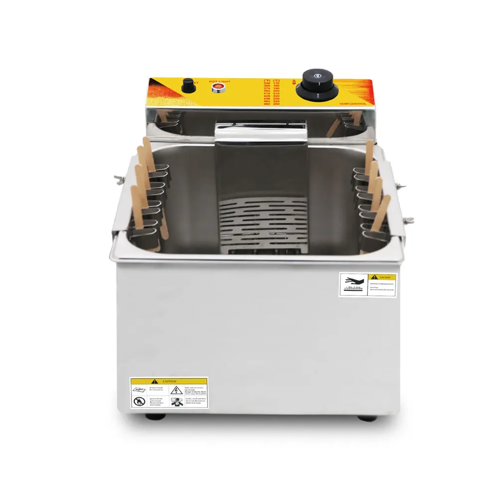 Коммерческая фритюрница для хот-догов 12 л машина жарки сыра электрическая из