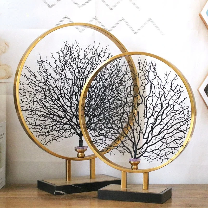 Китайский креативный коралловое морское дерево железное художественное