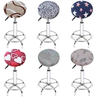 printed removable dustproof seat chair cover bar stool cover elastic seat cover breathable home slipcover chairs protector