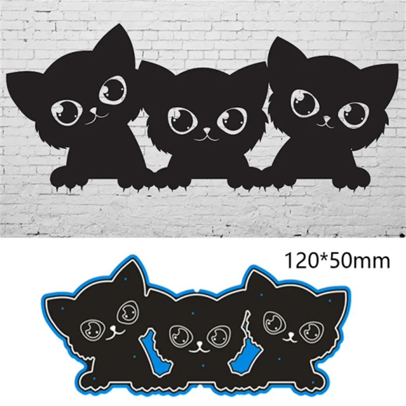 

2022 New Cat Metal Cutting Dies Scrapbook Die Cuts Album Embossing Stencil Card Crafts Blade Punch Mold Template