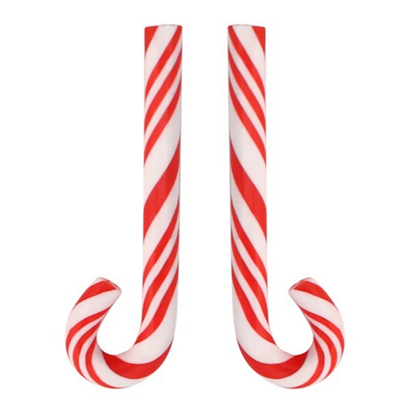 500 шт красно-белые ручной работы рождественские конфеты трости миниатюрные