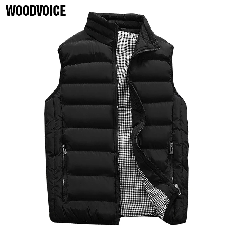 

Male Warm Cotton-Padded Waistcoat Casual Vest Men Autumn Winter Jackets Thick Vests Man Sleeveless Coats men gilet veste hommes