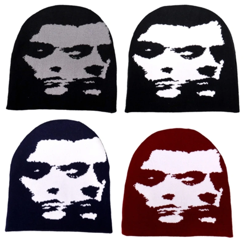 Вязаная шапка Пуловер Унисекс Шляпа Ткачество Женская для лица Теплая Кепки с