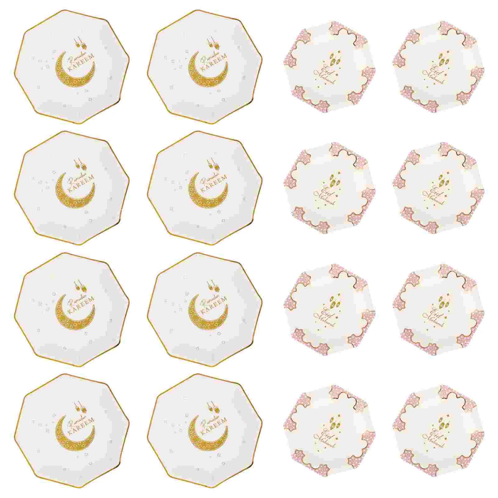 

20 шт., одноразовые бумажные тарелки для вечевечерние