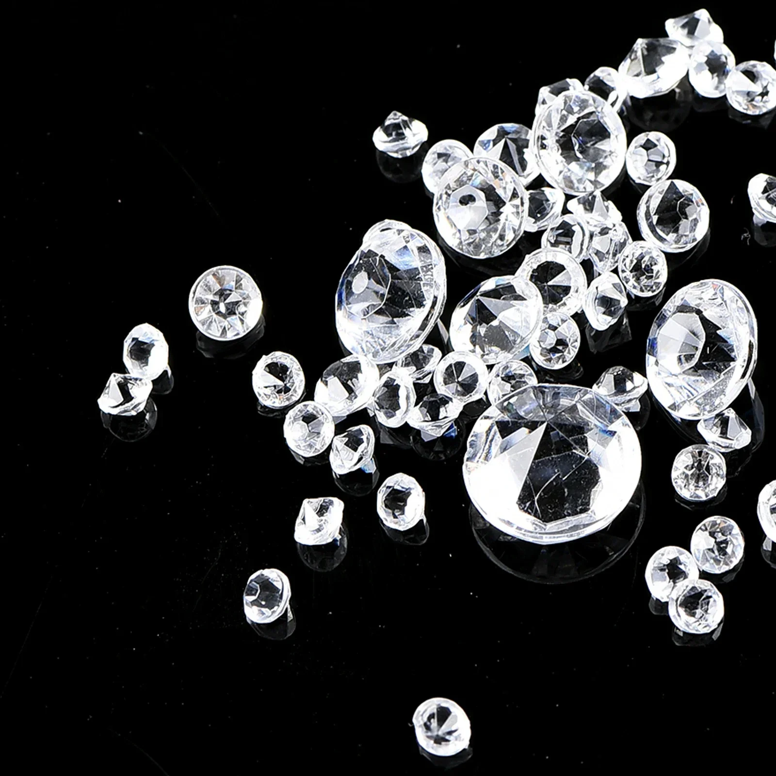 1000 шт. 3-10 мм смешанные размеры акриловые кристаллы разбросанный стол Алмазные