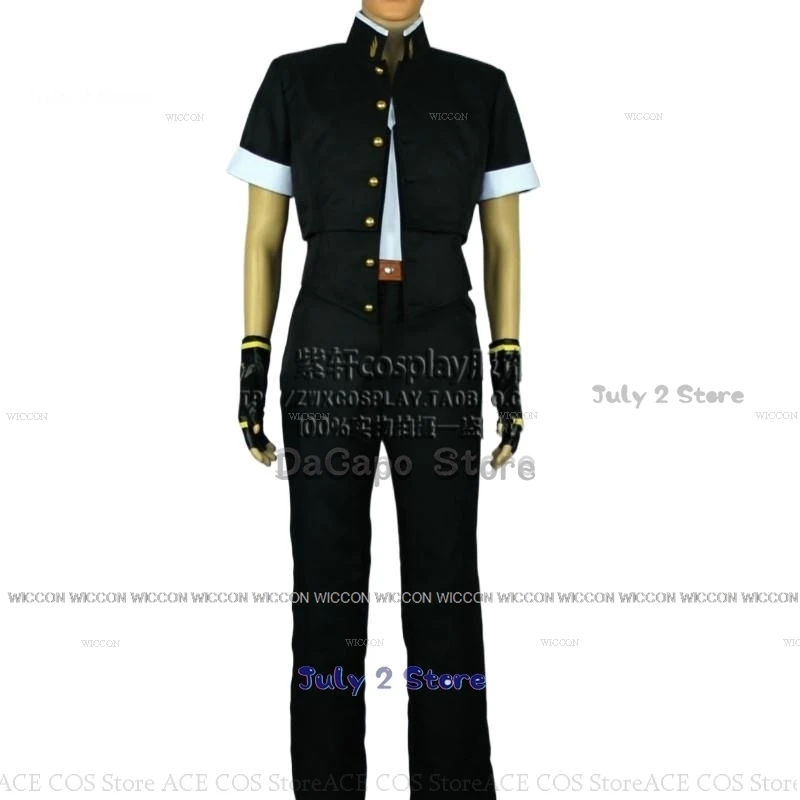 Костюм для косплея Kyo Кусанаги парик King of Fighter черный костюм игра KoF ролевая