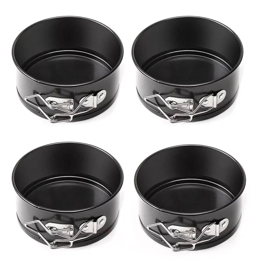 

4/7/9/10inch Springform Pans Set, Carbon Steel Baking Pan / Non-stick Mini Cake Pans, Round Bakeware Cheesecake Pan