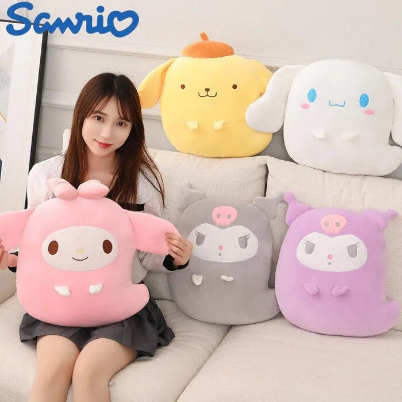 

Подушка плюшевая Sanrio Kitty с помпоном пуриновой собаки, мультяшная теплая плюшевая кукольная Подушка кукольная мягкая Набивная игрушка, 42 см