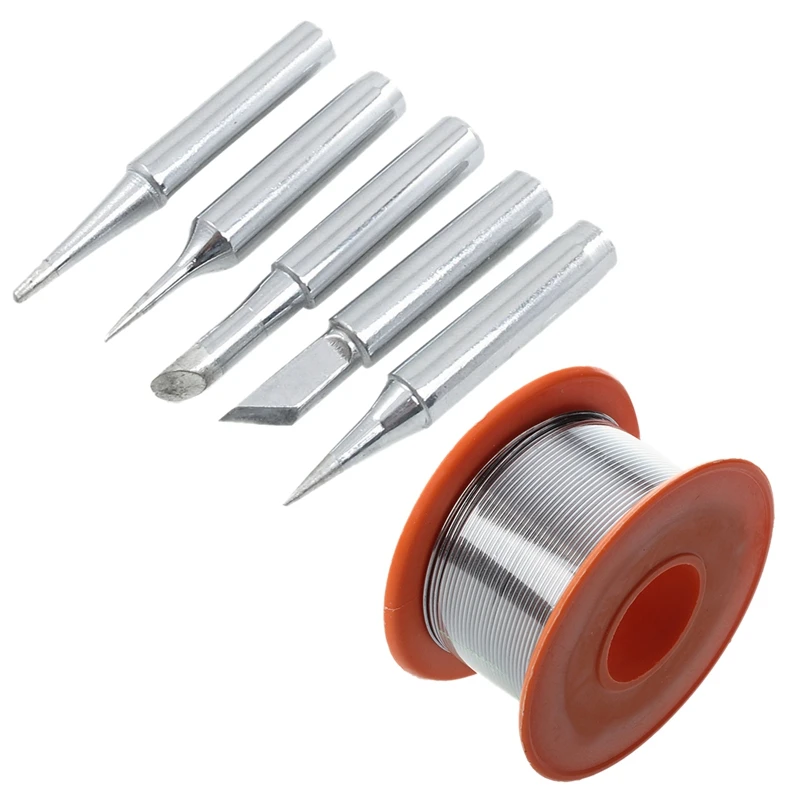

Tin Lead Solder Core Flux Soldering Welding Solder Wire Spool Reel 0.8Mm 63/37 & P36 Soldering Station Conical Bevel 60W Solder