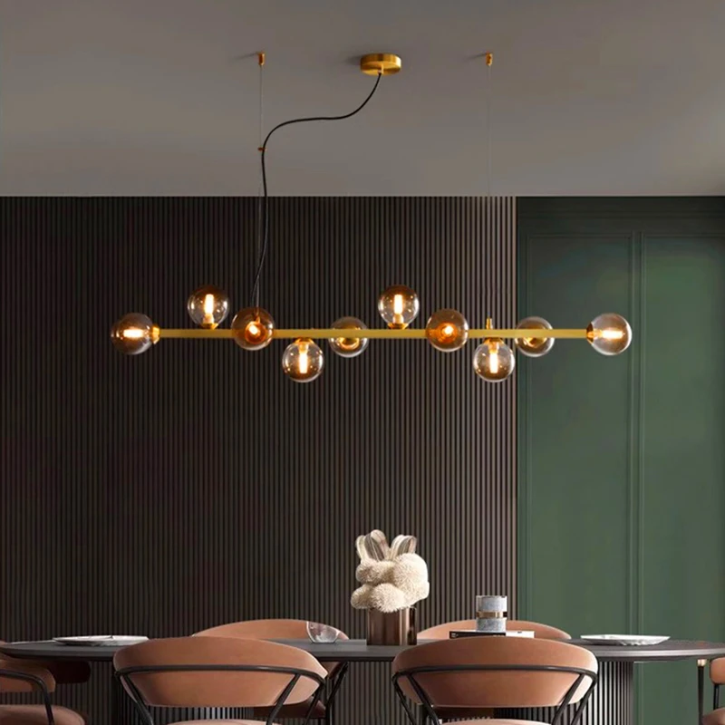 

Chandeliers Led Art Pendant Lamp Light Room Decor Christmas Decoration Modern Indoor Ceiling Dining Lustres Para Sala De Jantar