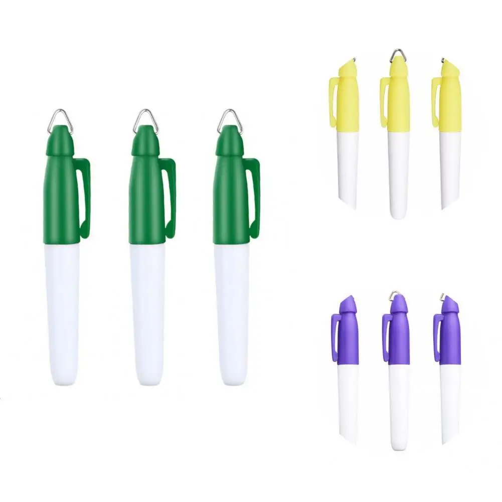 

Long Service Life 3Pcs Portable Professional Golf Ball Line Pen Equipment Golf Marker Pen with Pen Clip for Golf Lovers