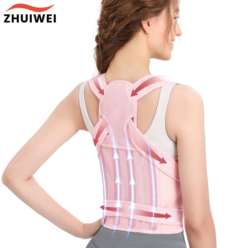 

Fully Adjustable Straightener Upper Spine Support Back Brace Posture Corrector