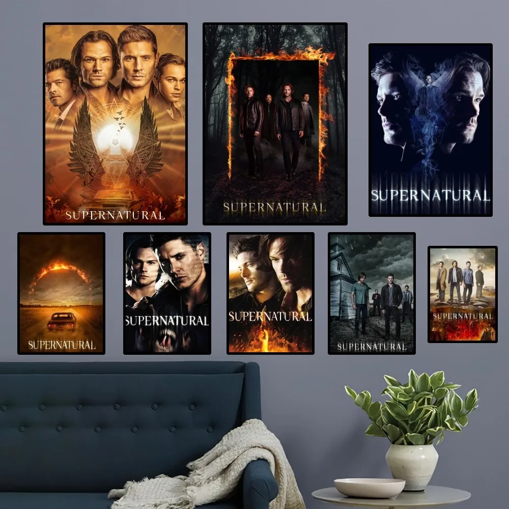 

Сверхъестественный постер для телевизора, домашний декор, эстетическое искусство, настенные наклейки