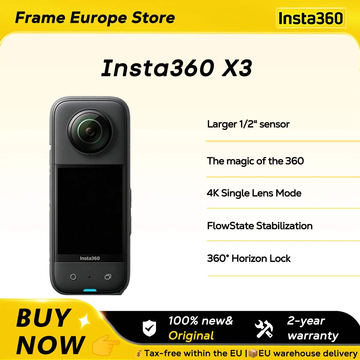 Insta360 X3 48MP 1/2