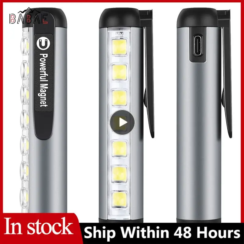 

1~10PCS Outdoor Emergency Chargeable Flashlight Lasting Waterproof Portable LED/COB Lamp Tactical Flashlight