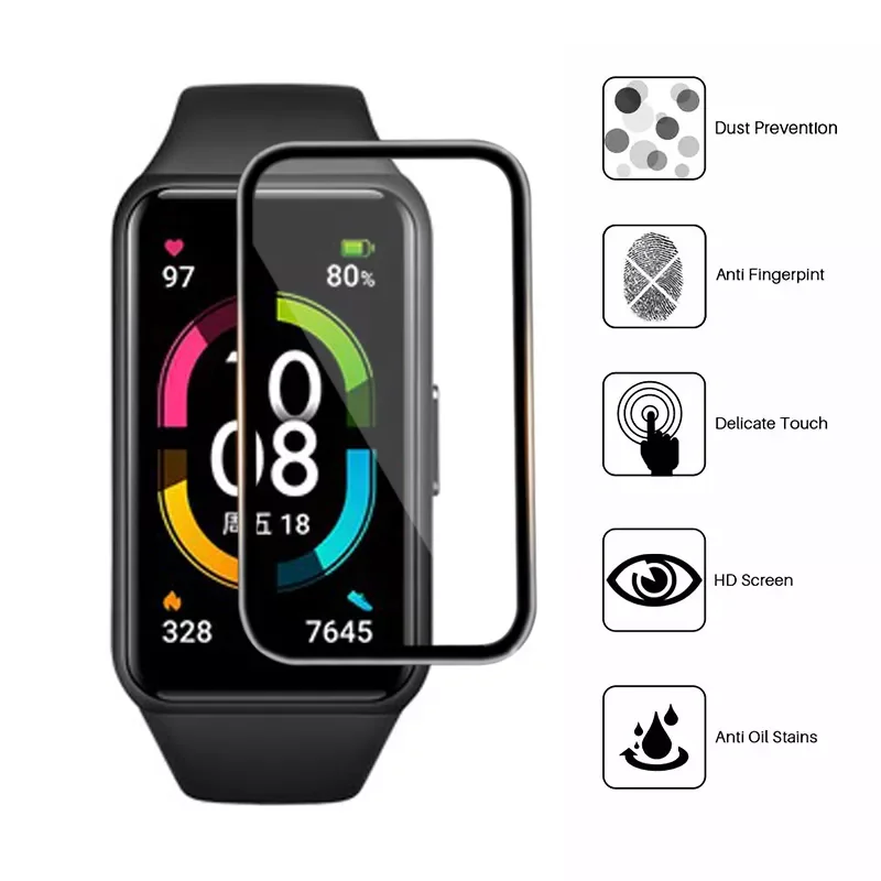 

Full Curved Screen Protector For Huawei Band 6 7 30D Protective Film For Huawei Watch Fit 2 SmartWatch Wristband Protective Film