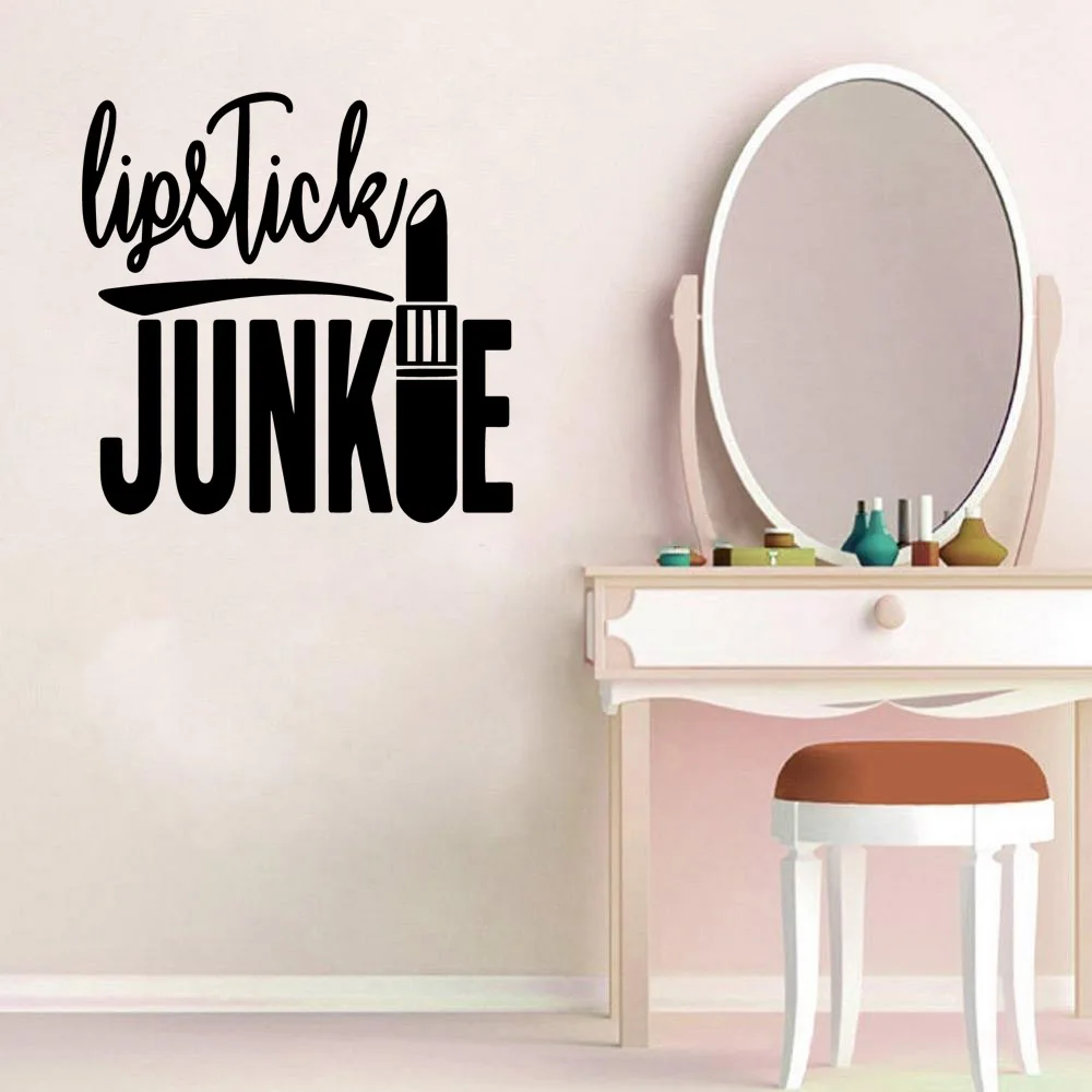 1 Шт. Креативная Тема Для Макияжа Наклейка На Стену Из ПВХ Современная Модная