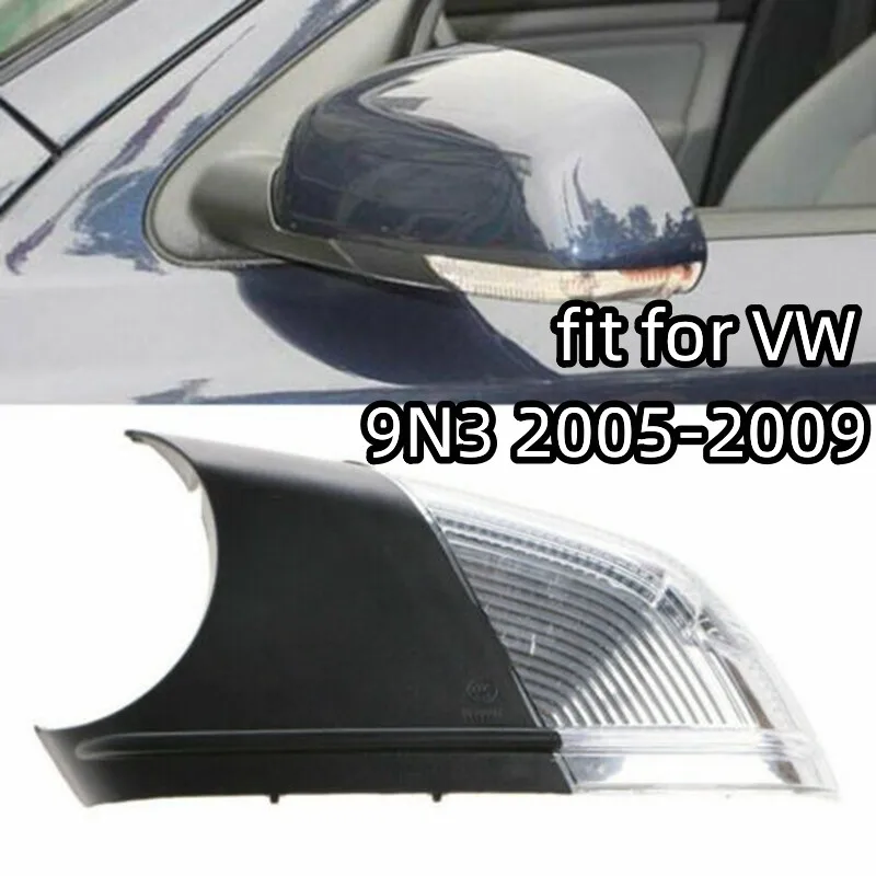 Left/Right Reversing Mirror Turn Signal Lamp Housing Fit for VW 9N3 2005-2009