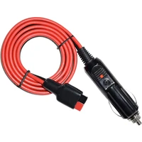 car cigarette lighter plug with 15a fuse 100cm 14awg extension cable adapter compatible with anderson powerpole port