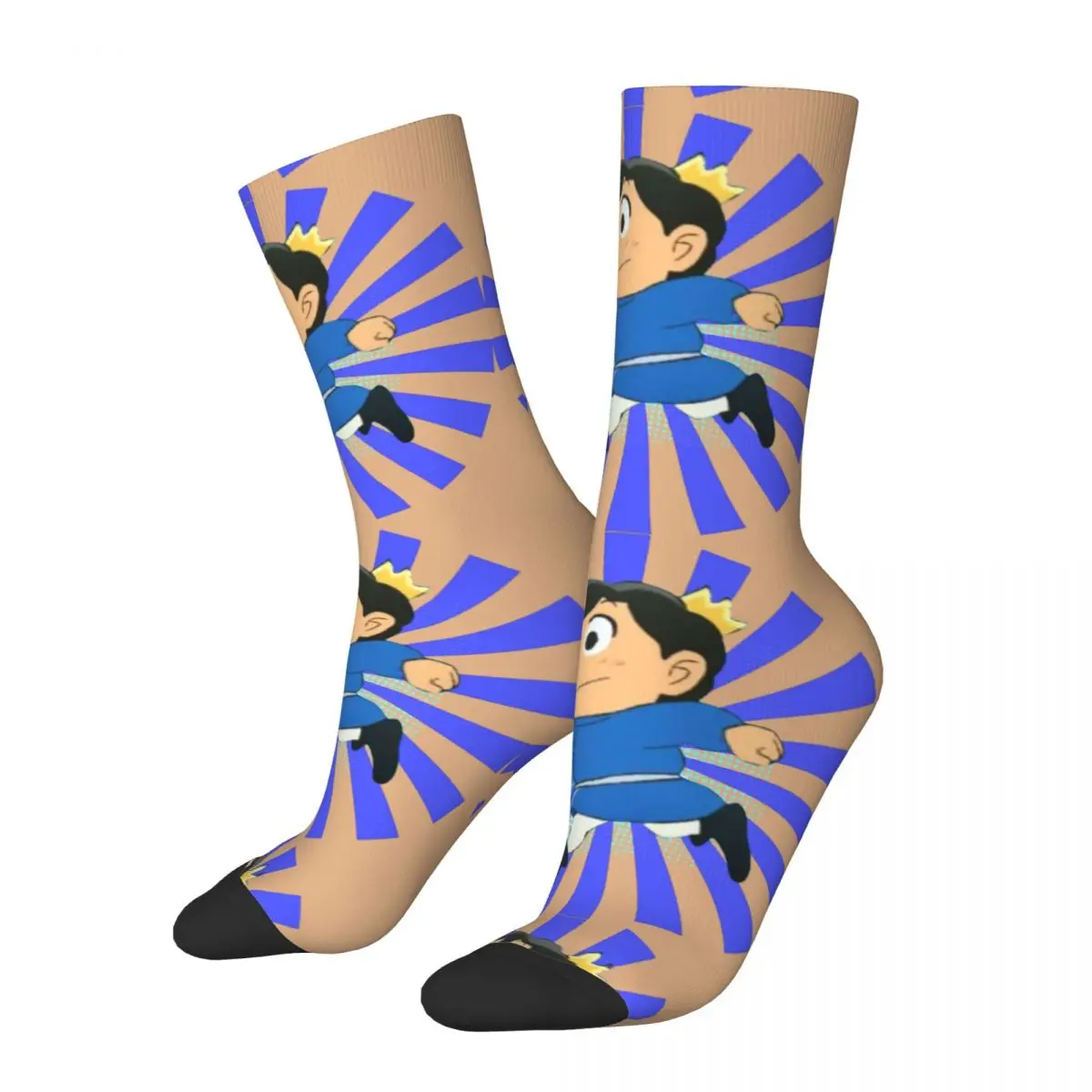 

Funny Happy Men's compression Socks Bojji Run Vintage Harajuku Ranking of Kings Hip Hop Novelty Casual Crew Crazy Sock Gift