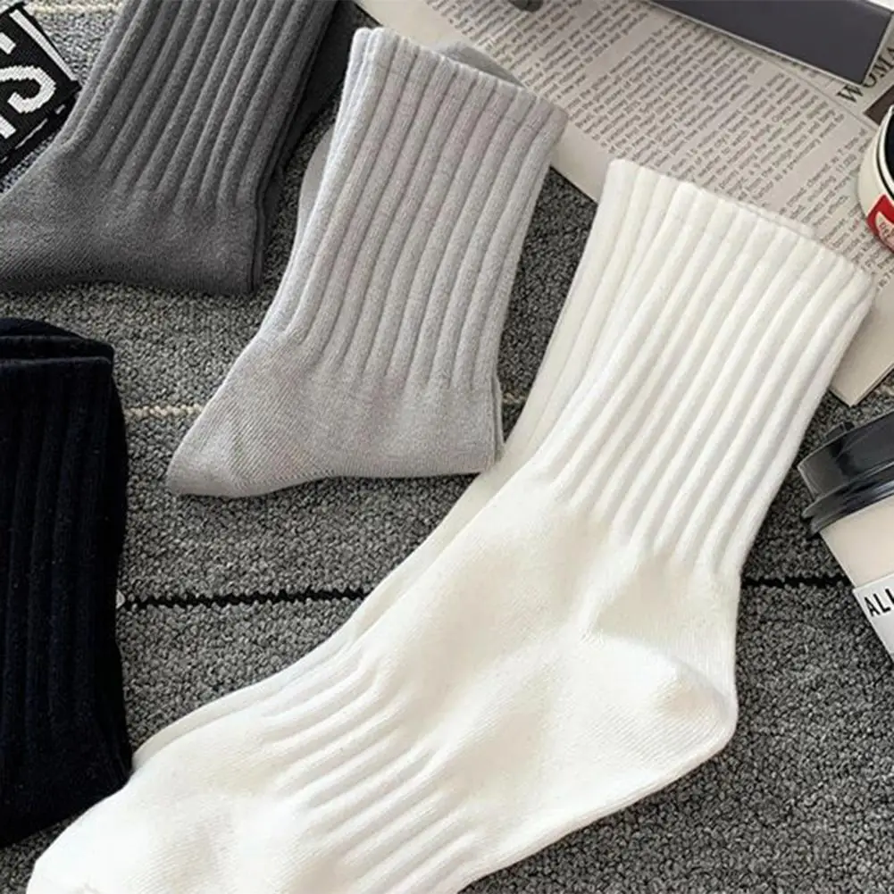 Женские носки премиум-класса спортивные унисекс вязаные средней длины до