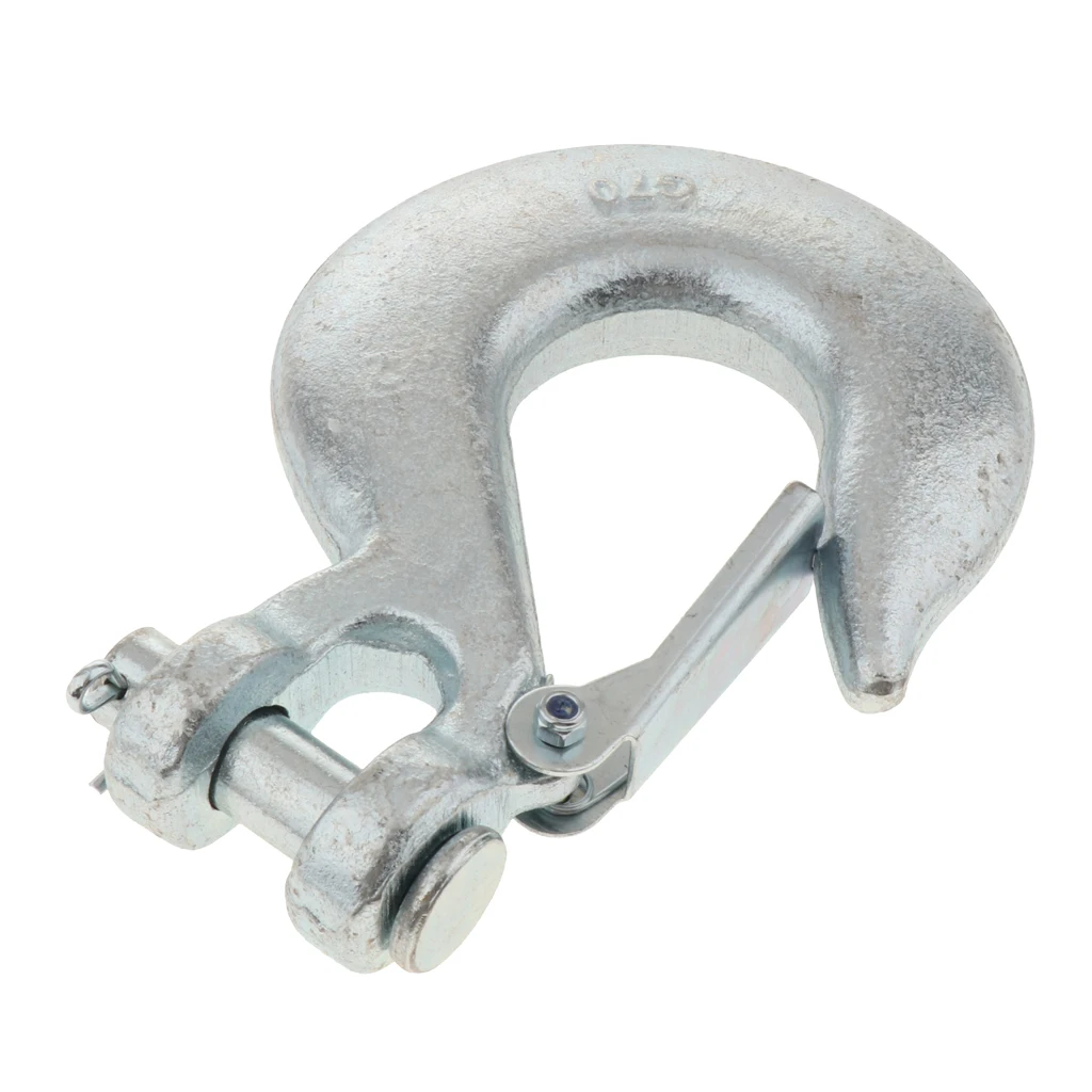 

1/2" Winch Hook, with Latch for Winches Up to 17000 Lbs Grade 70 Hook