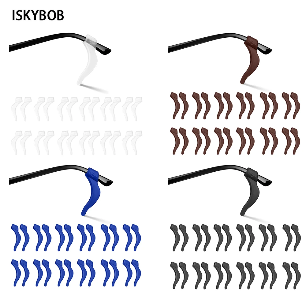 

12 Pairs Anti Slip Ear Hook Eyeglass Eyewear Accessories Men Women Eye Glasses Silicone Grip Temple Tip Holder Spectacle