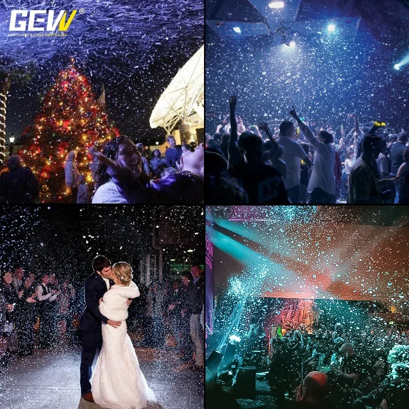 Машина для снежинок GEVV 1500 Вт машина рождественского снега оборудование