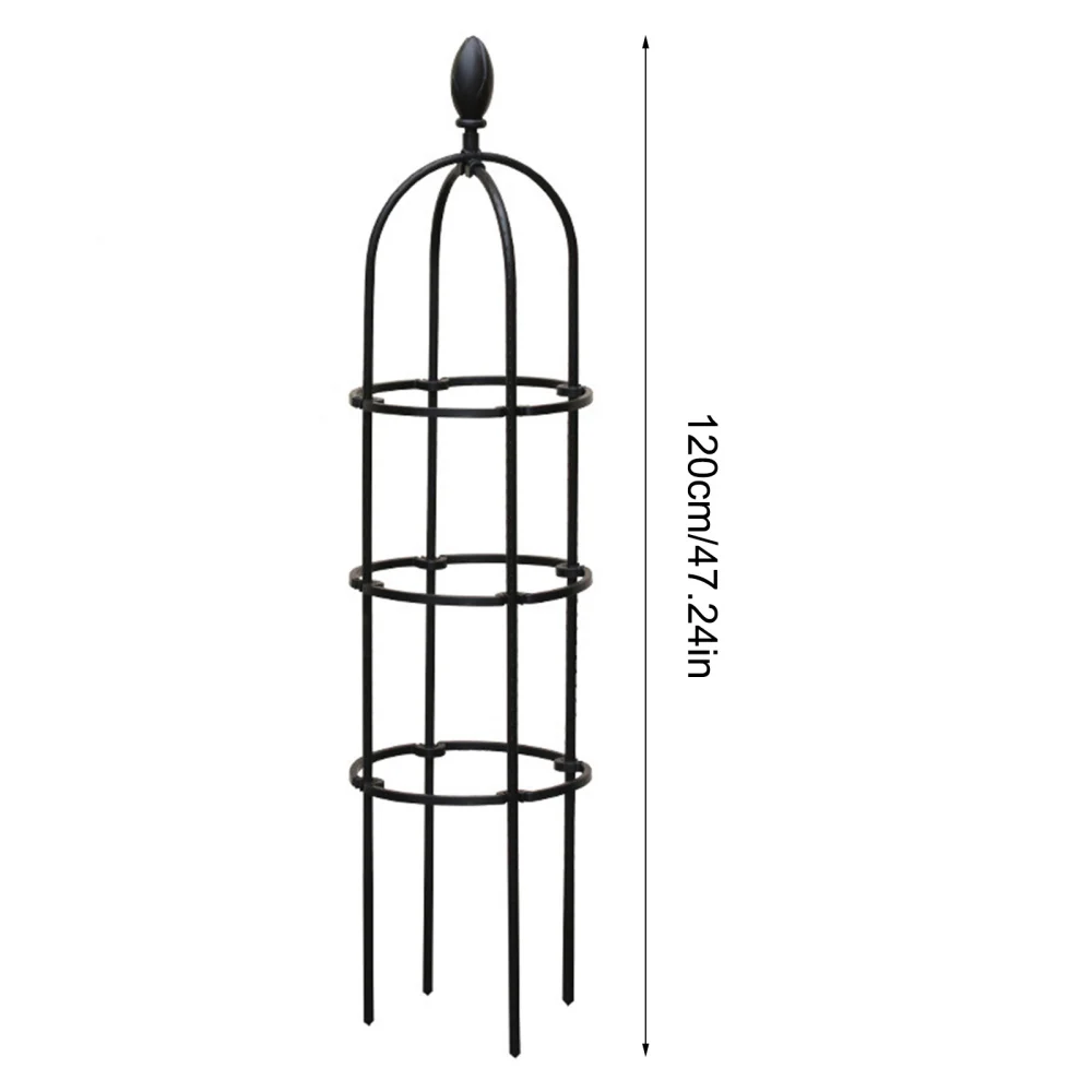 Rose Trellis Support Frames Plant Stand Horticultural Climbing Vine White Stainless Steel Economical Conical Shaped Wire Cages
