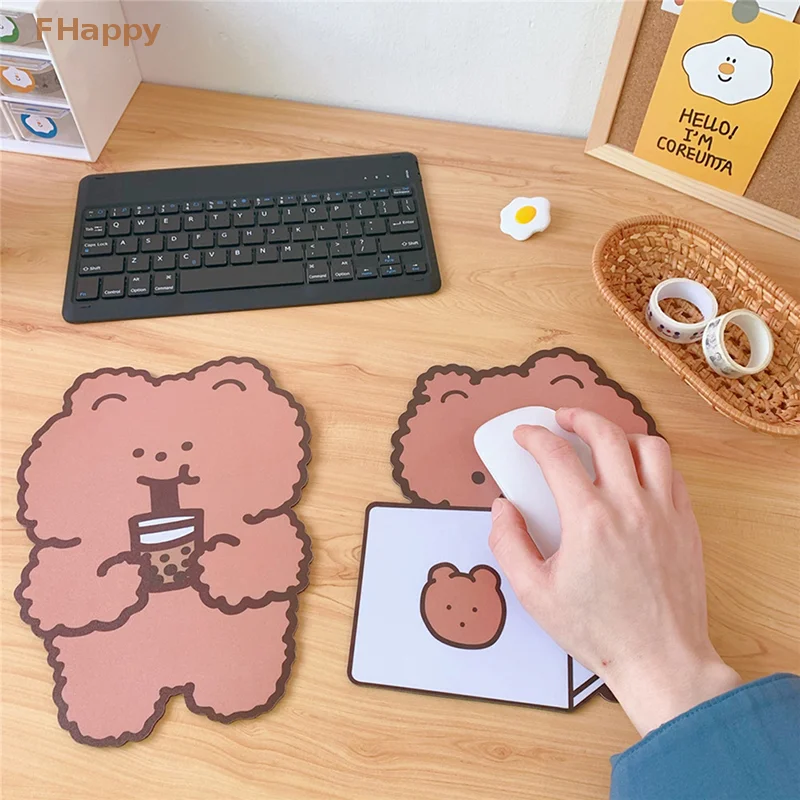 

Soft Rubber Mousepad INS Cartoon Animal Pattern Mouse Pad Cute Bear Office Mice Pad Study Room PC Computer Anti-slip Table Mat