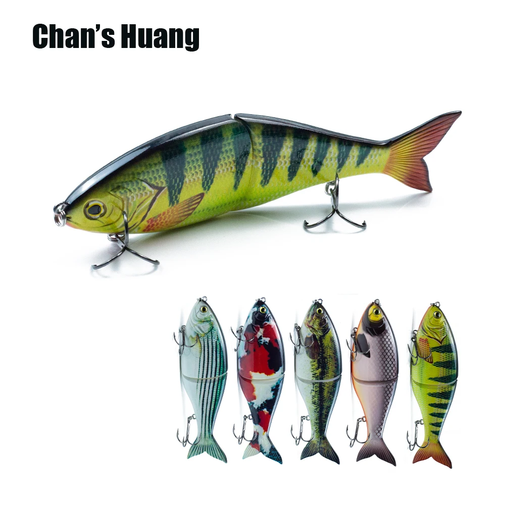 Chan's Huang 178mm 82G Multi Jointed Slide Bait Lifelike ABS Hard Plastic Body 3D Eyes Fishing Lure Sinking Glider Shad Swimbait