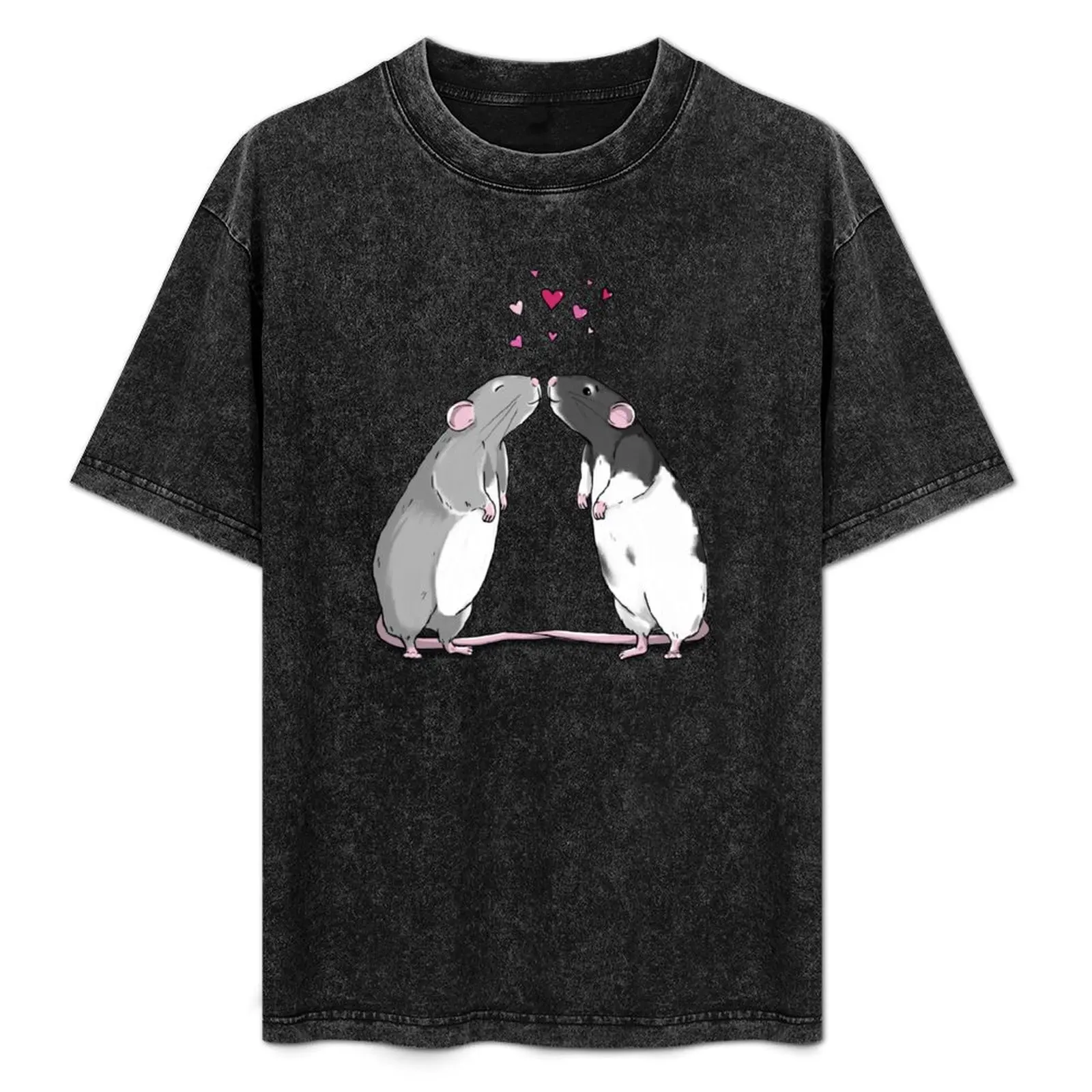 Футболка Ratty Valentine's - Rat Kisses And Hearts блузка рубашки с графическим рисунком мужская