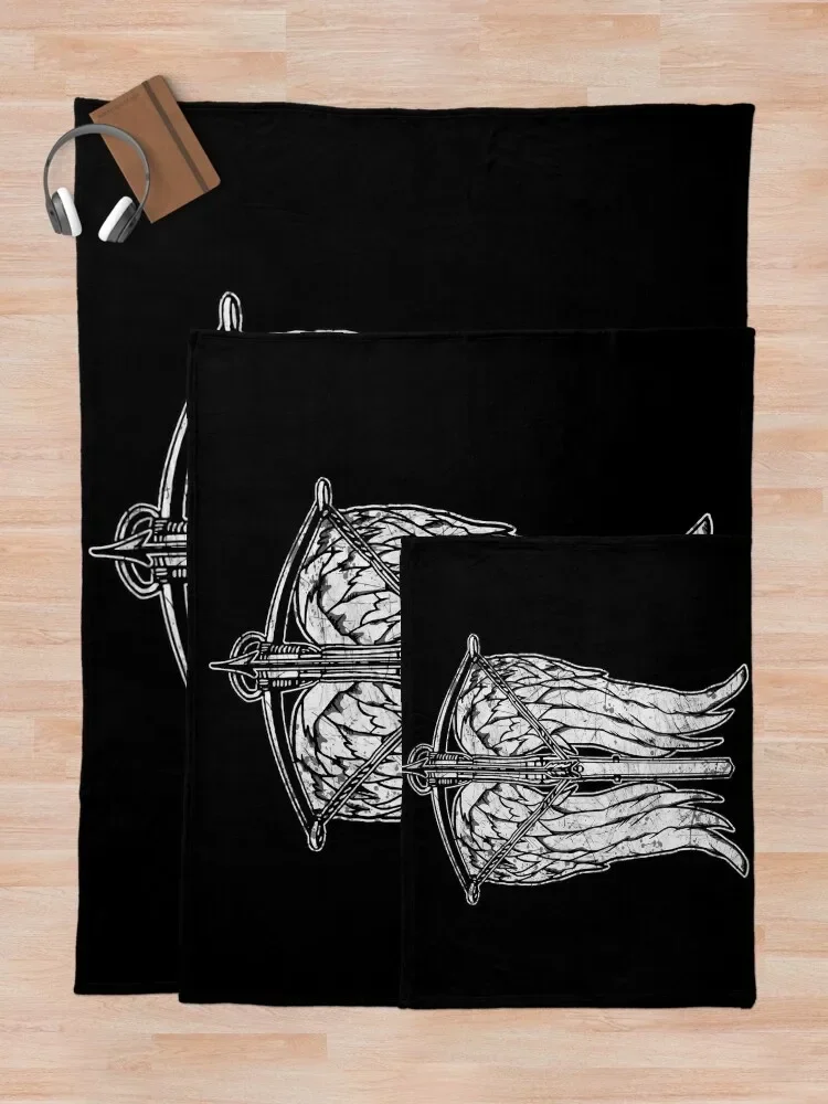 Одеяло ангельские крылья и арбалет (грязные) пледы для диванов мягкие большие