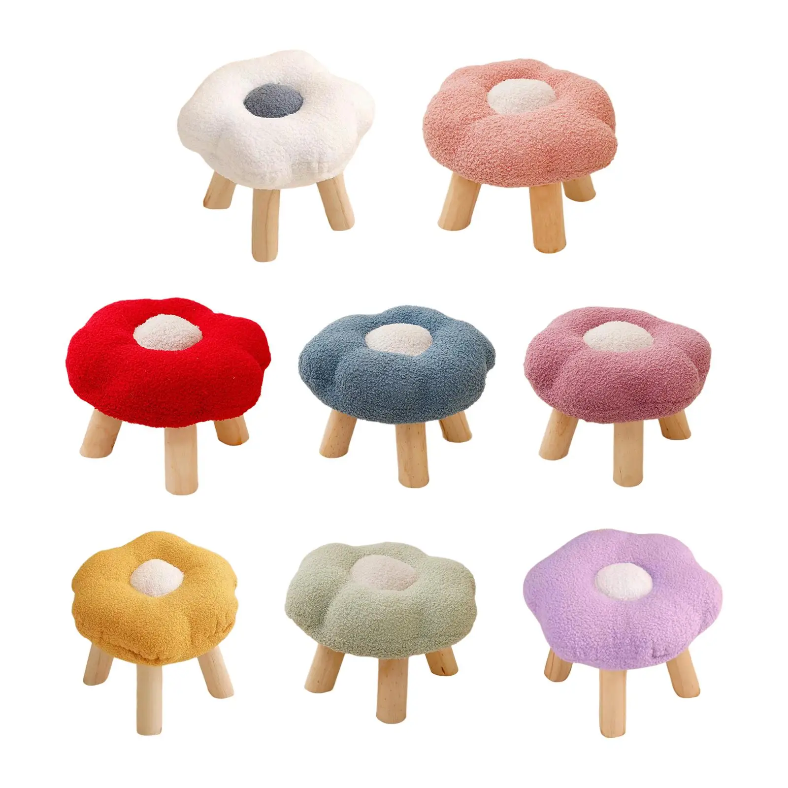 

Небольшой Стул для ног, Многофункциональный мягкий стул с подставкой для ног с деревянными ножками для спальни, прихожей, игровой комнаты, гостиной