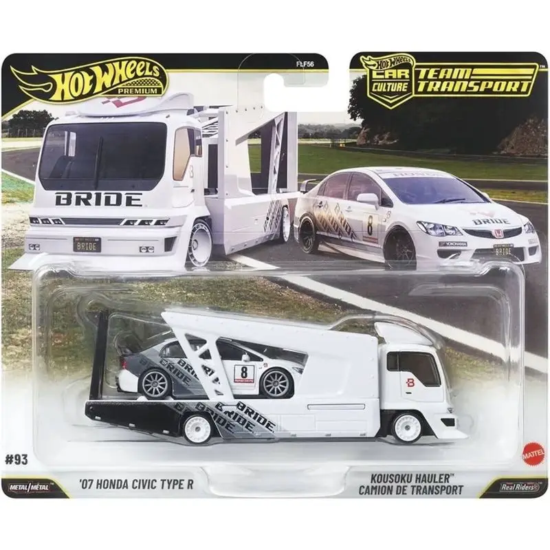 Фото Коллекция литых моделей автомобилей Hot Wheels Premiums Car Cultures FLF56 2026: Honda Civic, Volkswagen Corrado, Camaro, Team Transport №3