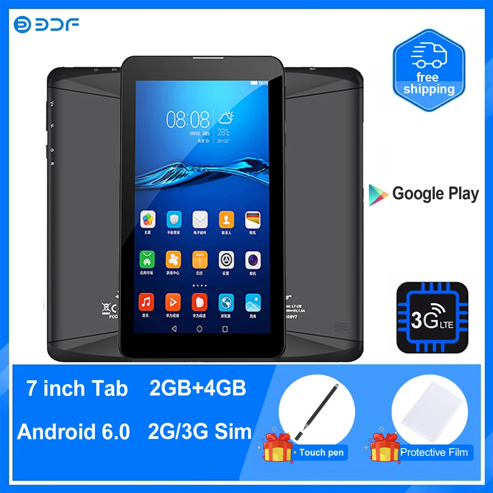 Новый детский планшет 7 дюймов Android 6 0 2 Гб RAM Google Play Sim-карта + WiFi Bluetooth дешевый и