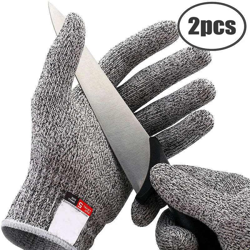 

Anti Cut Gloves High-strength Grade Level 5 Protection Safety Anti Cut Gloves Home Kitchen Fish Meat Cutting Safety Gloves