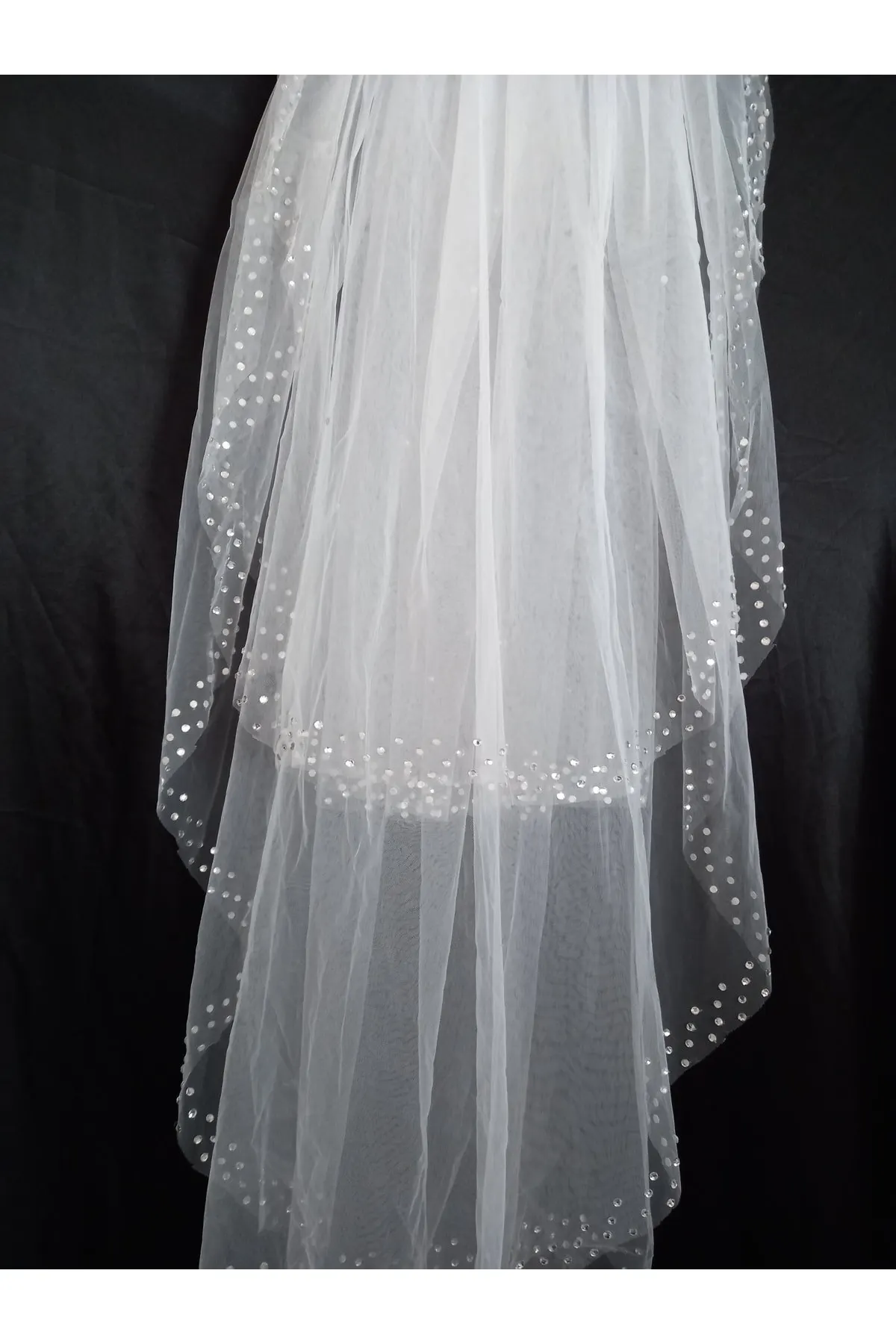 

Bridal Accessories White Veil Wedding Handmade For Bride And Bridesmaids