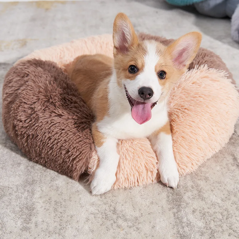 

Soft Pet Dog Bed Plush Full Size Washable Calm Bed Comfortable Sleeping Artifact Suitable for All Kinds of Cat Dog Supplies