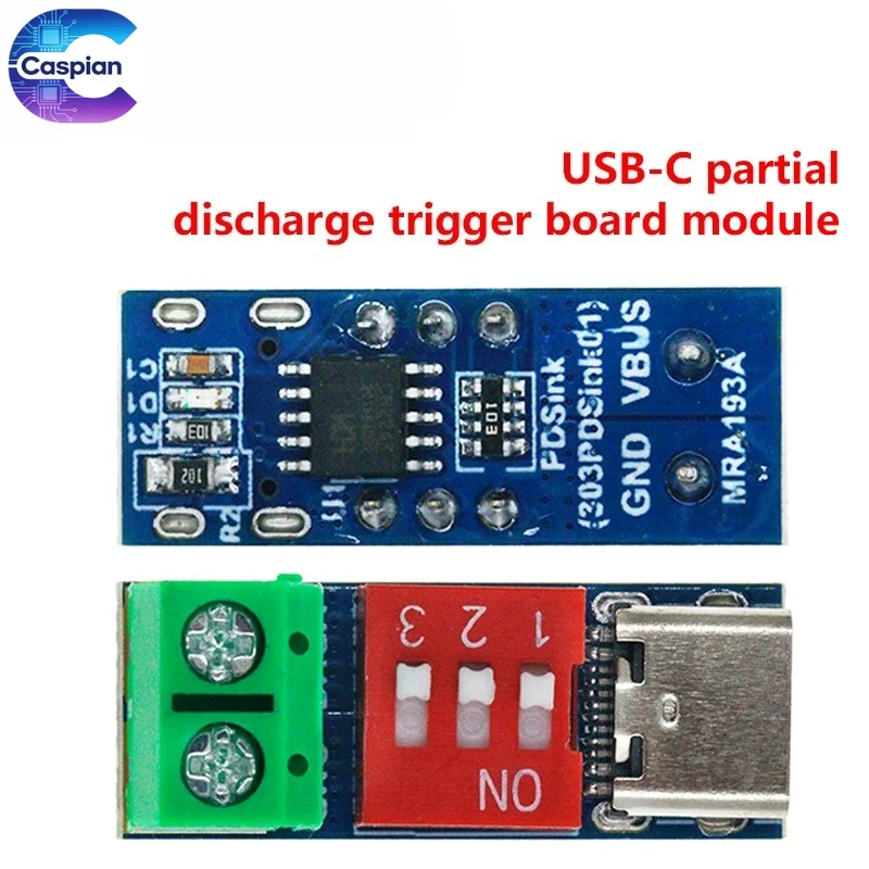 Фото Модуль-триггер USB-C PD (имитатор) для быстрой зарядки PD/QC, плата-триггер Type-C с регулируемой подачей питания до 12В, модуль питания №1