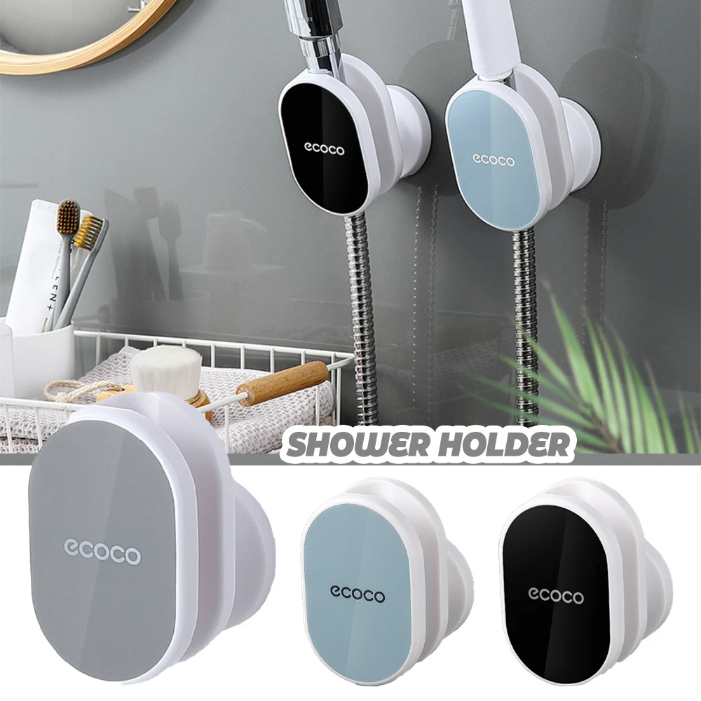 

Adjustable Shower Rack Bathroom Shower Head Bracket Shower Support Base Holder Rain Shower Support Base Sucker-in RERI889