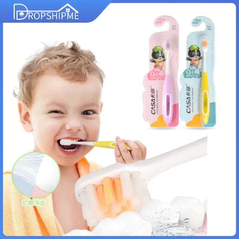 

Dropshipme Kids Toothbrush 3-10 Years Old Children Soft Tooth Brush Protects Gums Million Bristles Eco Friendly Dental Health