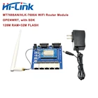 Бесплатная доставка, фотовспышка HLK-7688A OpenWrt StartKit 128M RAM32M Flash 150 Мбитс в продаже