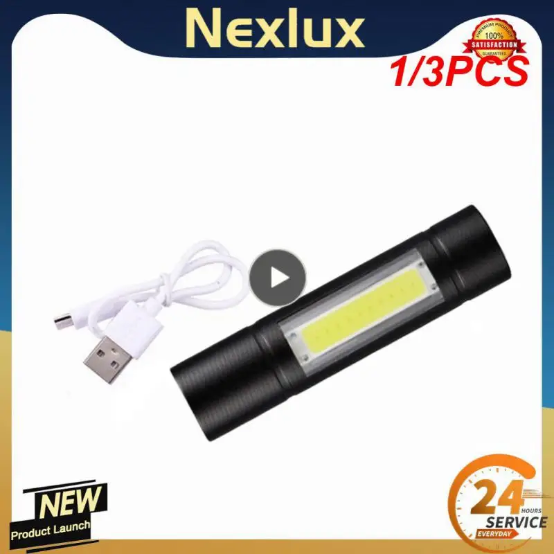 

Портативный светодиодный мини-фонарик с перезаряжаемым зумом, шт.