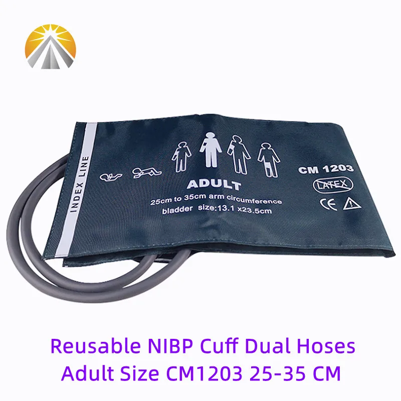 Многоразовая неинвазивная манжета NIBP зеленого цвета с пузырем CM1203 ...