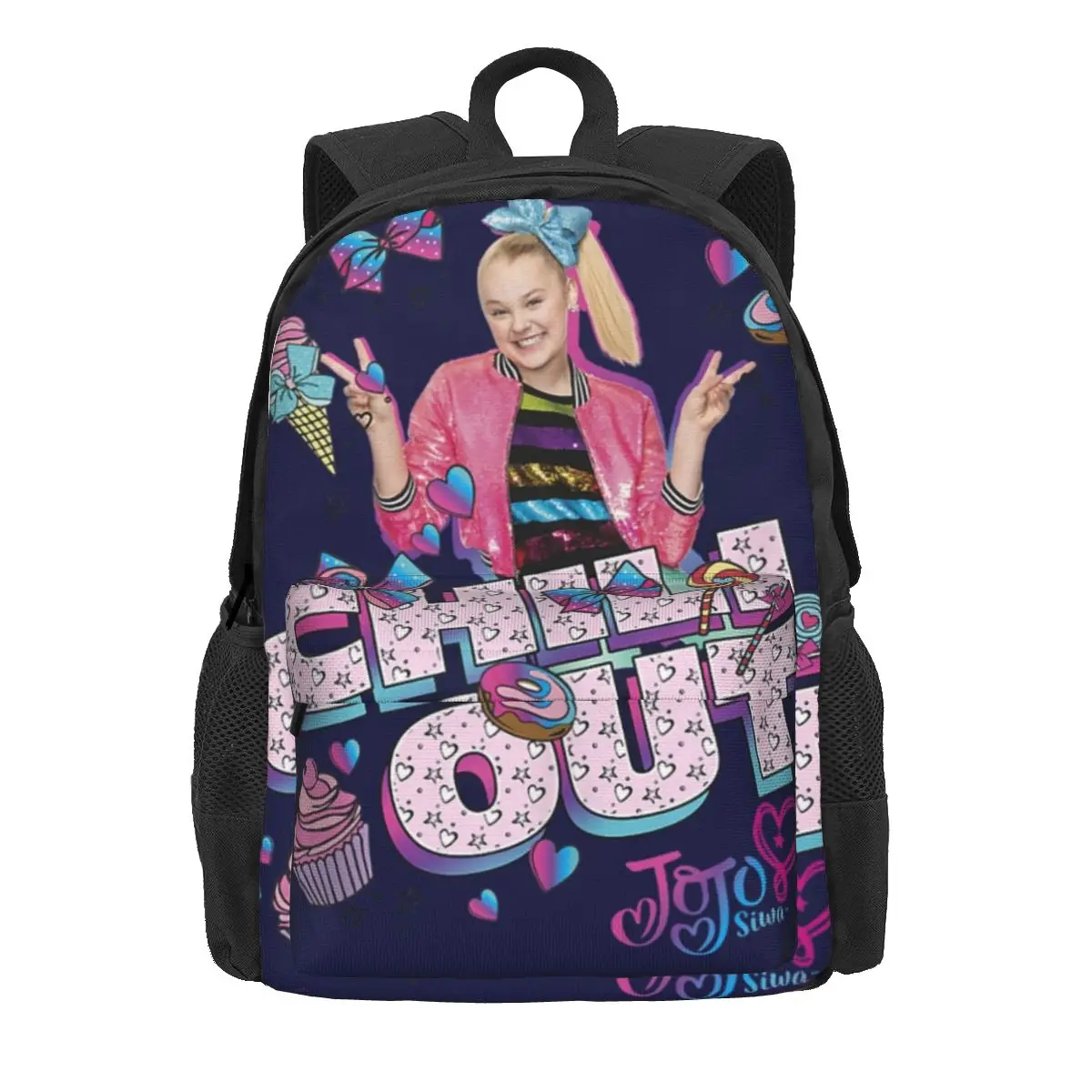 

JoJo Siwa Chill Out JoJo Top Throw Blanket Bgvw5mvpvfw Women Backpack Children School Bag Backpack Kids Large Capacity Rucksack