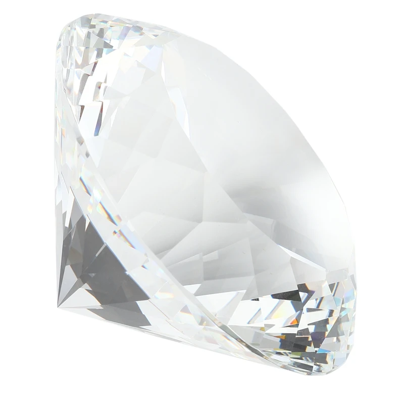 

Прозрачный Многогранный хрустальный бриллиант, 80 мм прозрачное Хрустальное стекло, украшение для свадебной вечеринки, подарок на день Свят...