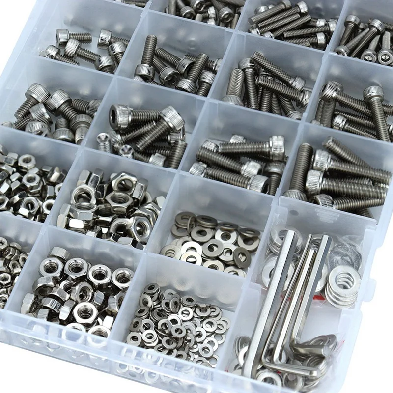 1124 шт. M2 M3 M4 M5 12 9 класс стали винты с шестигранной головкой и под торцевой ключ