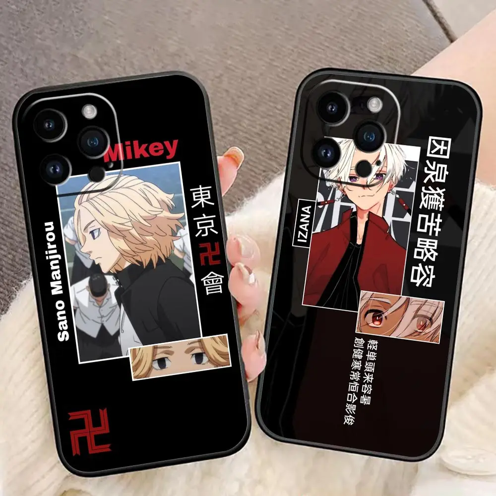 

Anime Tokyo Revengers Mikey Funda Coque Case For iphone Apple 14 13 12 11 Pro XS Max Mini X XR SE 8 7 6S 6 Plus Case Shell Cover