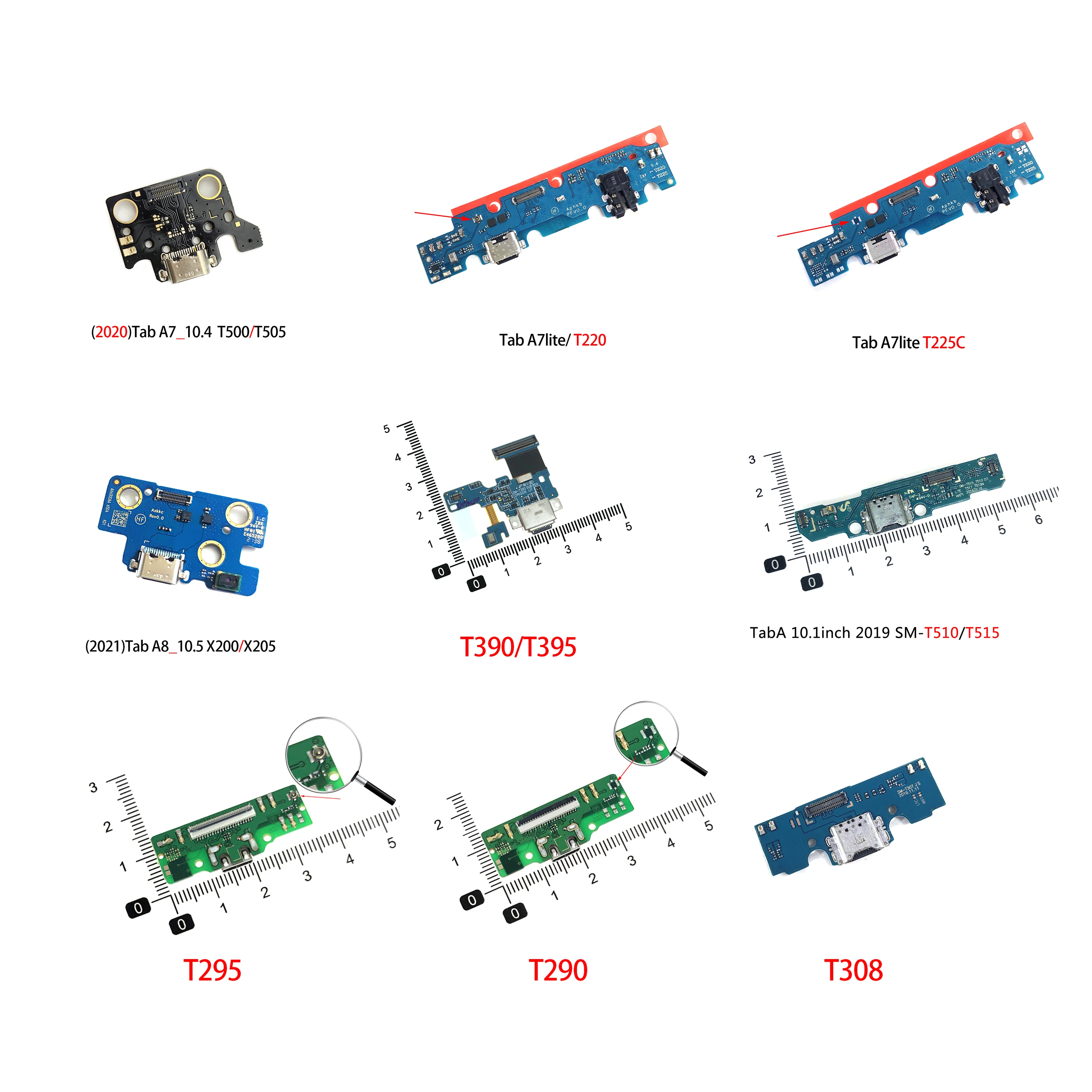 

For Samsung A7 T200 T225C T500 T505 A8 X200 X205 T290 T295 T307 T390 T395 T510 USB Charger Port Connector Flex Cable Charging